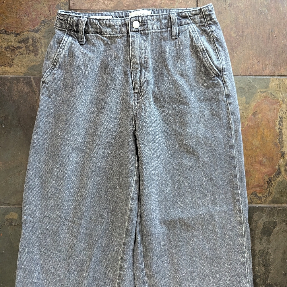 Universal Thread Gray Relaxed Straight Jeans 27 4 - image 4